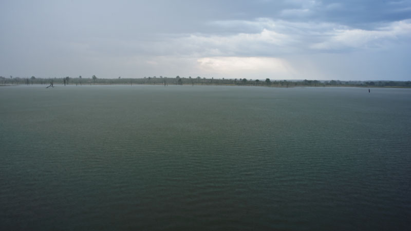 Storm over Mandavu dam